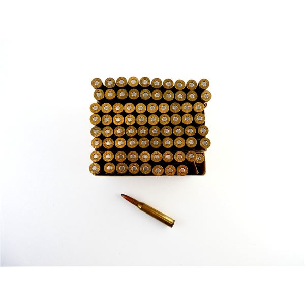 RELOADED ASSORTED .270 WIN AMMO AND NON-PRIMED BRASS CASES LOT
