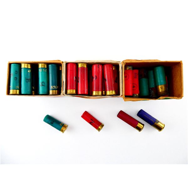 RELOADED ASSORTED 12 GAUGE 2 3/4" AND 3" SHOT SHELL AMMO LOT