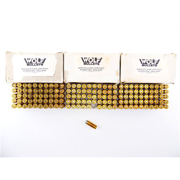 WOLF RELOADED .45 LONG COLT AMMO LOT