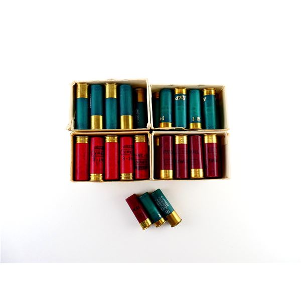 RELOADED ASSORTED 12 GAUGE 2 3/4" AND 3" SHOT SHELL AMMO LOT