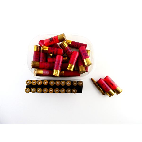 RELOADED ASSORTED .32 WIN SPL AND 12 GAUGE 2 3/4' SHOT SHELL AMMO LOT