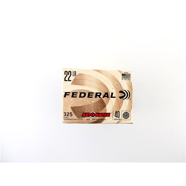 FEDERAL AUTO MATCH .22 LR AMMO LOT