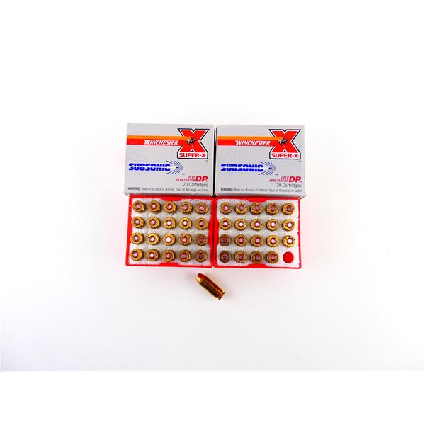 WINCHESTER SUBSONIC DP 10MM AUTO AMMO LOT