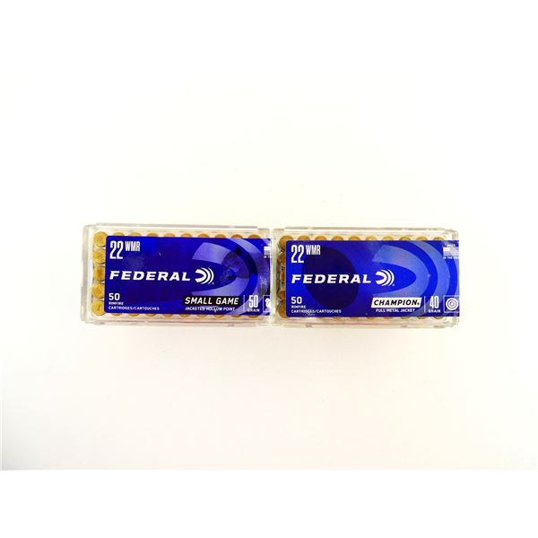 ASSORTED FEDERAL .22 WMR AMMO LOT