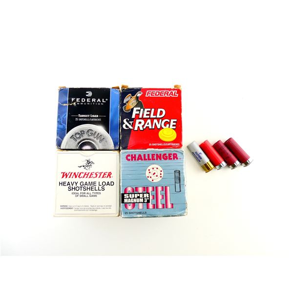 ASSORTED 12 GAUGE 2 3/4' SHOT SHELL AMMO LOT
