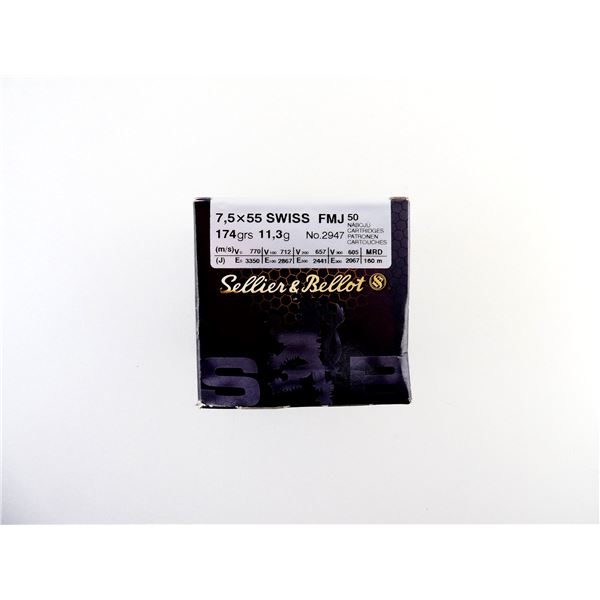 SELLIER & BELLOT 7.5X55 SWISS AMMO LOT