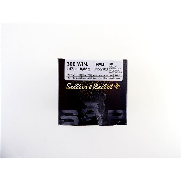 SELLIER & BELLOT .308 WIN AMMO LOT