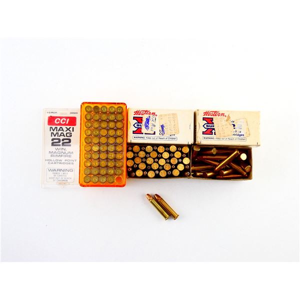 ASSORTED WINCHESTER .22 MAG AND CCI .22 MAXI MAG AMMO LOT