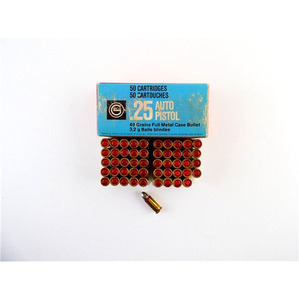 GECO 6.35MM (.25 AUTO PISTOL) AMMO LOT