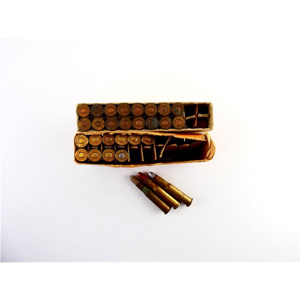 ASSORTED .303 SAV AMMO AND NON-PRIMED BRASS CASE LOT