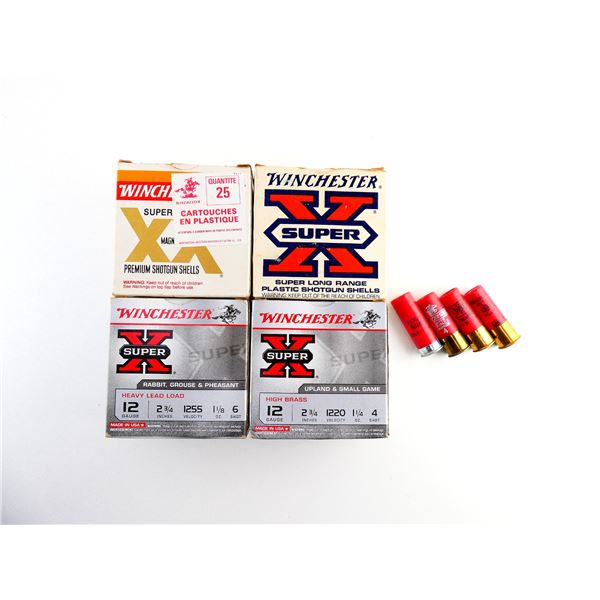 ASSORTED WINCHESTER 12 GAUGE 2 3/4" SHOT SHELL AMMO LOT
