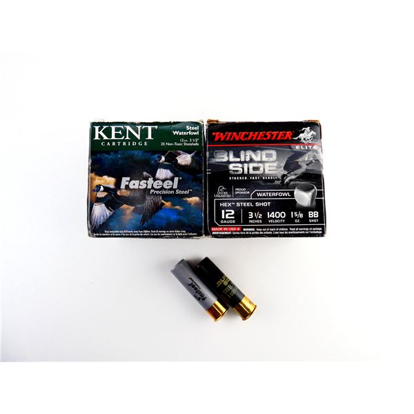 ASSORTED WINCHESTER AND KENT 3 1/2" SHOT SHELL AMMO LOT