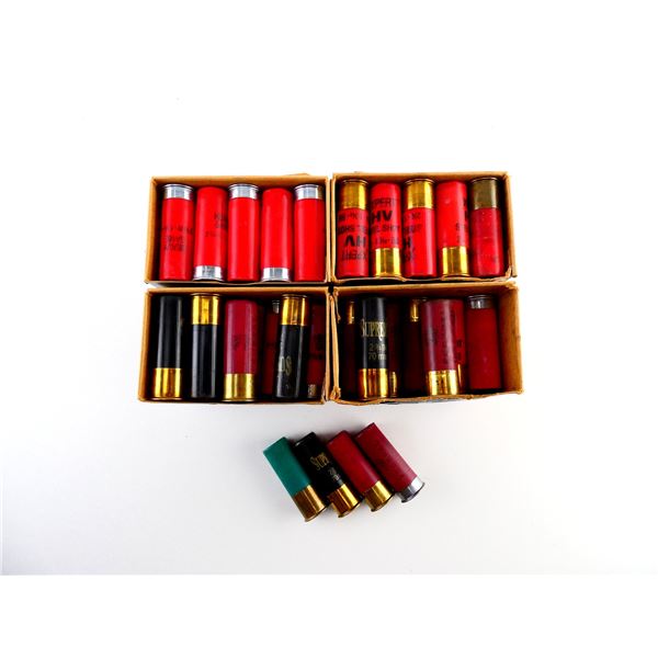 ASSORTED 12 GAUGE 2 3/4" SHOT SHELL AMMO LOT