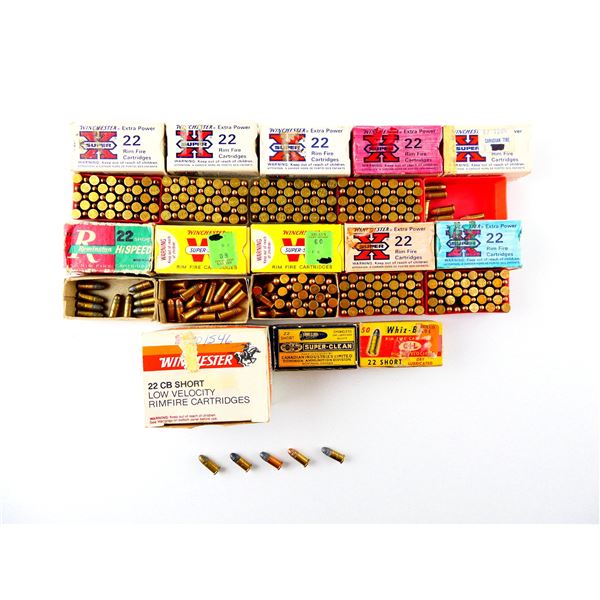 ASSORTED .22 CB SHORT AND .22 SHORT AMMO LOT