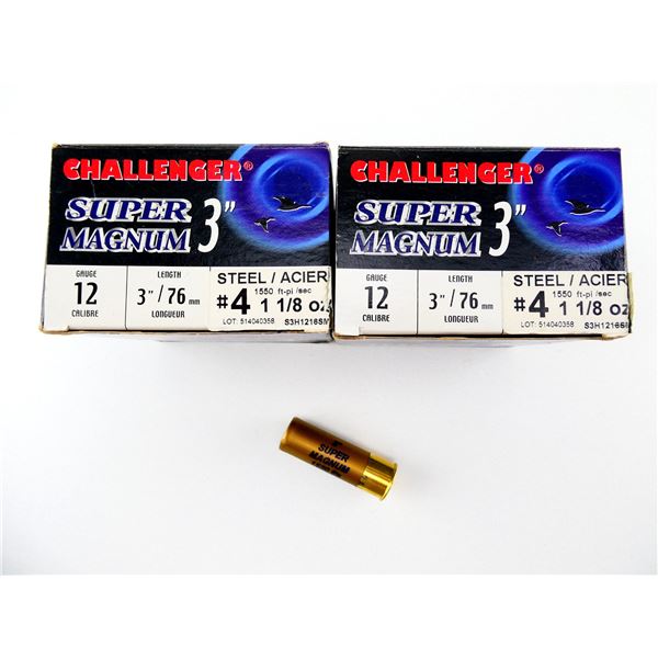 CHALLENGER SUPER MAGNUM 12 GAUGE 3" SHOT SHELL AMMO LOT