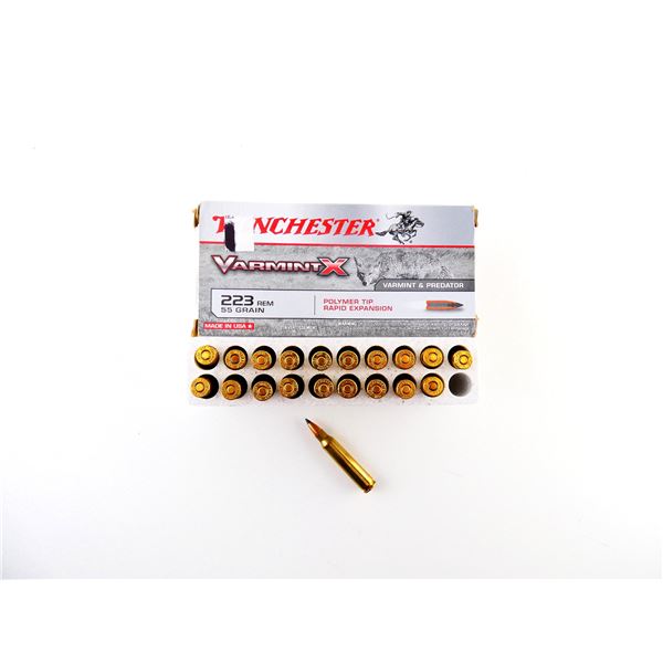 WINCHESTER VARMINT X .223 REM AMMO LOT