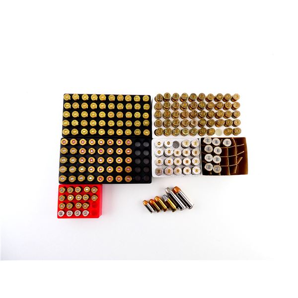 ASSORTED FACTORY RELOADED / FACTORY AMMO AND NON-PRIMED CASES LOT