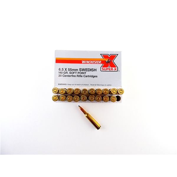 WINCHESTER 6.5X55MM SWEDISH AMMO LOT