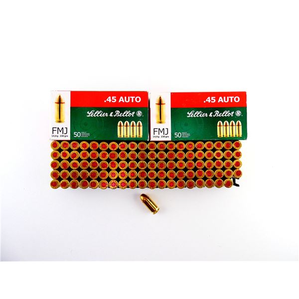 SELLIER & BELLOT .45 AUTO AMMO LOT