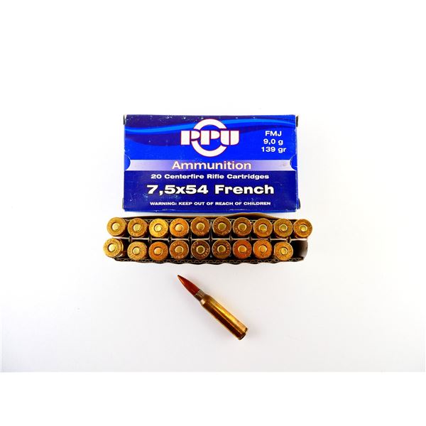 PPU 7.5X54MM FRENCH AMMO LOT