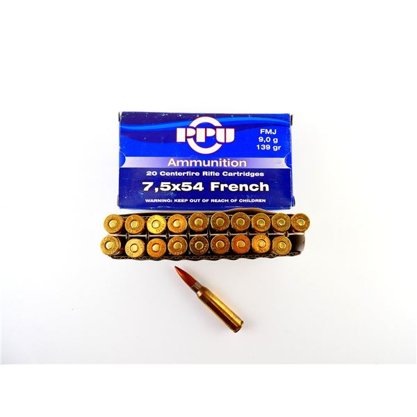 PPU 7.5X54MM FRENCH AMMO LOT