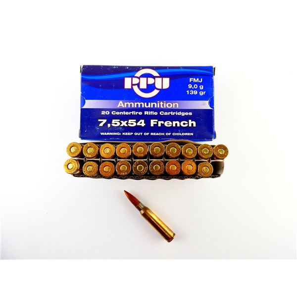 PPU 7.5X54MM FRENCH AMMO LOT