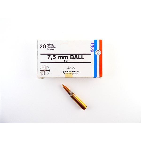 PRVI-PARTIZAN 7.5X54MM AMMO LOT