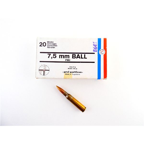 PRVI-PARTIZAN 7.5X54MM AMMO LOT