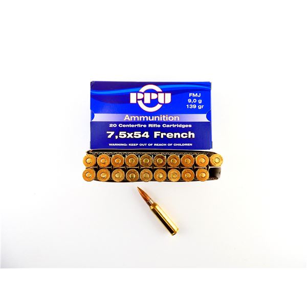 PPU 7.5X54MM FRENCH AMMO LOT