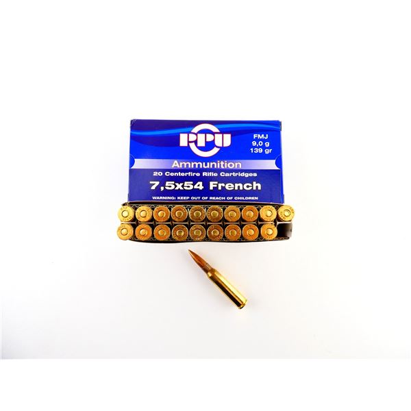 PPU 7.5X54MM FRENCH AMMO LOT