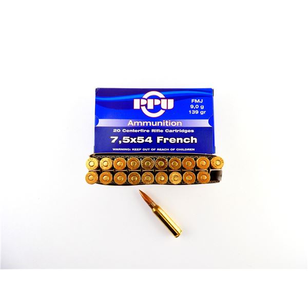PPU 7.5X54MM FRENCH AMMO LOT