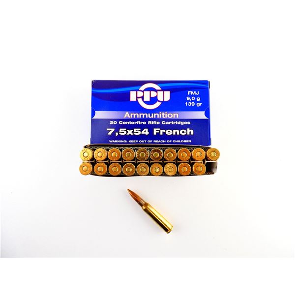 PPU 7.5X54MM FRENCH AMMO LOT
