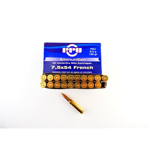 PPU 7.5X54MM FRENCH AMMO LOT