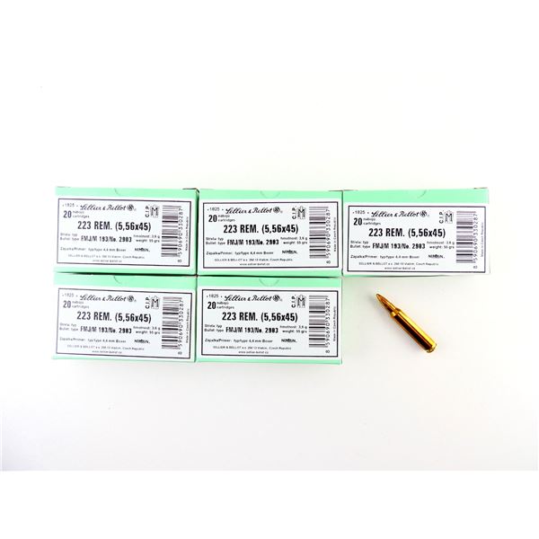 SELLIER & BELLOT .223 REM (5.56X45MM) AMMO LOT