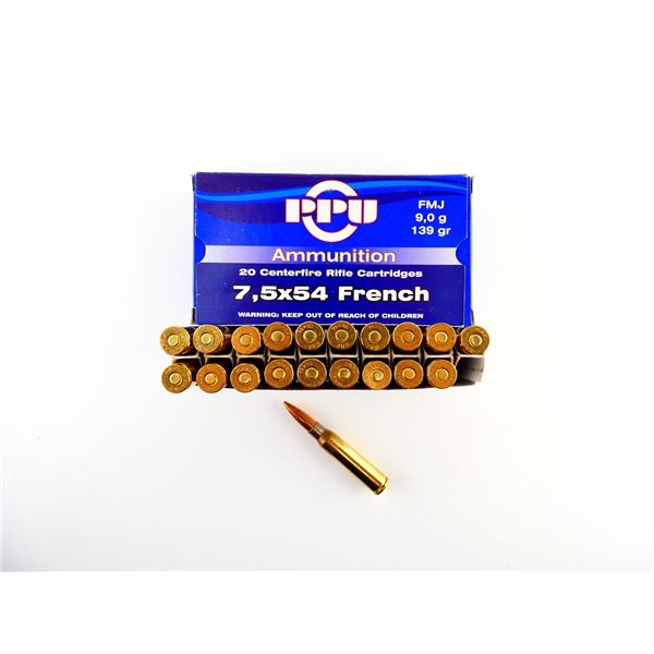 PPU 7.5X54MM FRENCH AMMO LOT