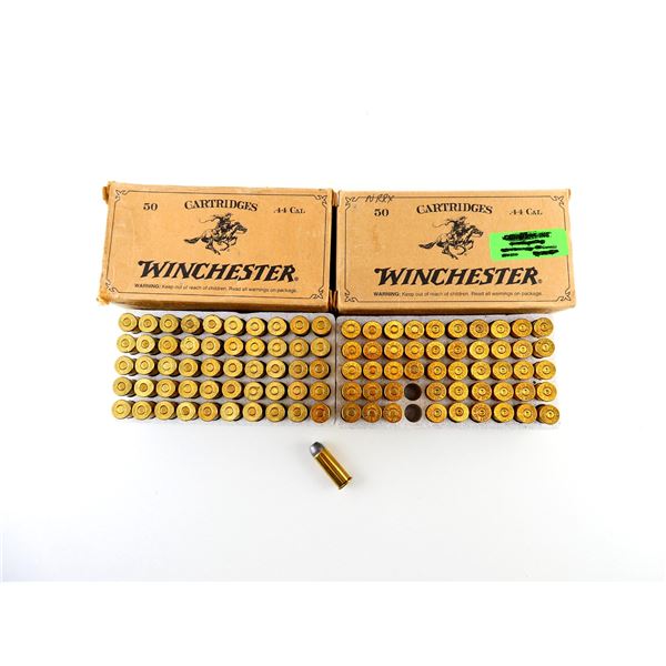 WINCHESTER COWBOY ACTION LOADS .44 SPL AMMO AND NON-PRIMED BRASS CASES LOT