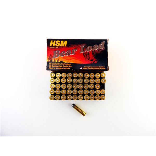HSM BEAR LOAD .357 MAG AMMO AND NON-PRIMED BRASS CASES LOT
