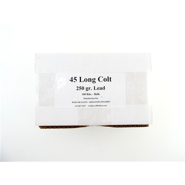 WOLF FACTORY RELOADED .45 LONG COLT AMMO LOT