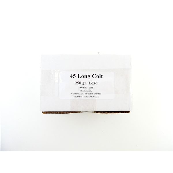 WOLF FACTORY RELOADED .45 LONG COLT AMMO LOT