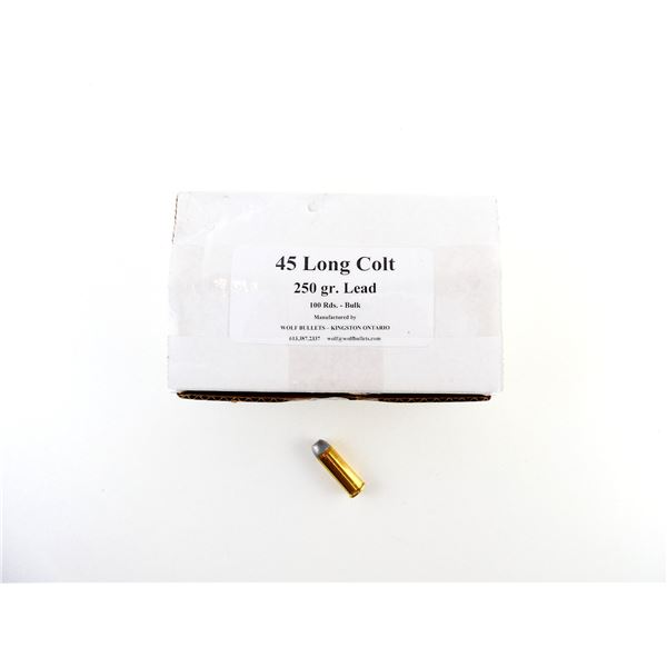 WOLF FACTORY RELOADED .45 LONG COLT AMMO LOT