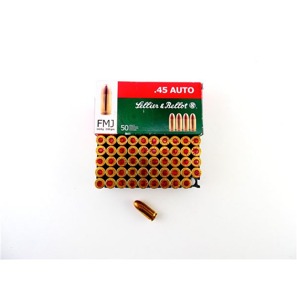 SELLIER & BELLOT .45 AUTO / .45 ACP AMMO LOT