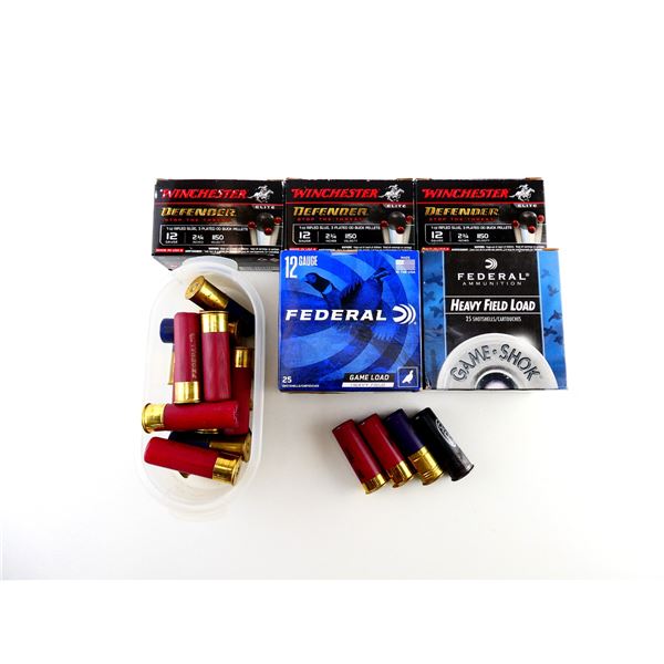 ASSORTED 12 GAUGE 2 3/4" AND 3" SHOT SHELL AMMO LOT
