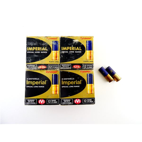ASSORTED IMPERIAL 12 GAUGE 2 3/4" SHOT SHELL AMMO LOT
