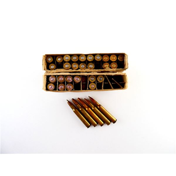 ASSORTED .30-06 SPRG AMMO AND NON-PRIMED BRASS CASES LOT