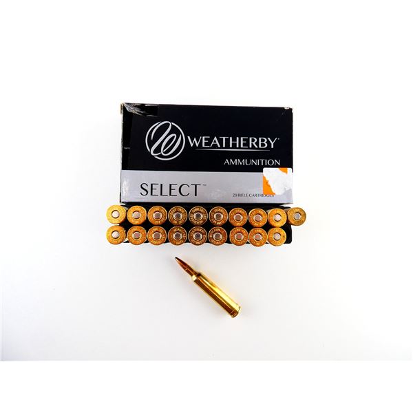 WEATHERBY SELECT .257 WBY MAG AMMO LOT