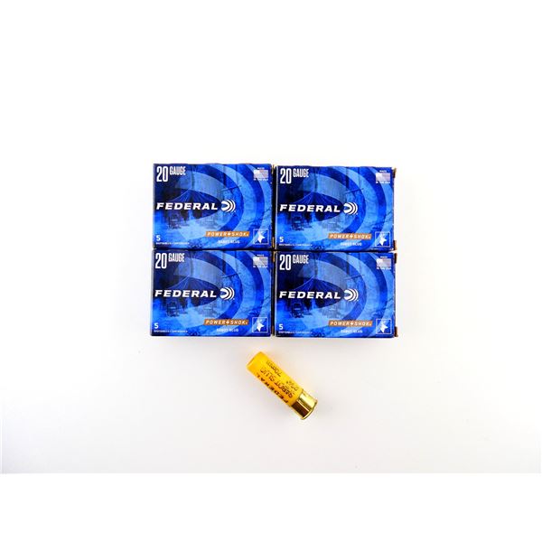 FEDERAL 20 GAUGE 2 3/4" SHOT SHELL AMMO LOT
