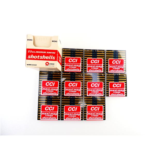 CCI MAXI MAG .22 WIN MAG SHOT SHELL AMMO LOT