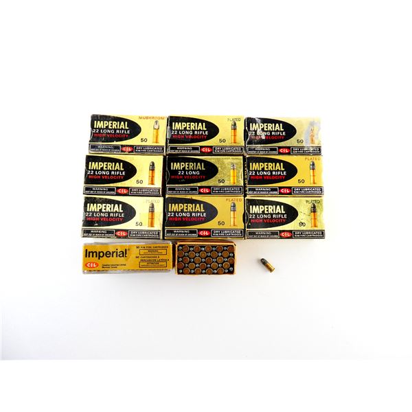 ASSORTED IMPERIAL .22 SHORT / LONG AND LR AMMO LOT