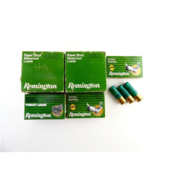ASSORTED REMINGTON 12 GAUGE 2 3/4" AND 3" SHOT SHELL AMMO LOT