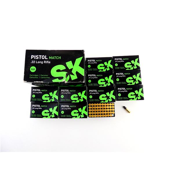 SK PISTOL MATCH .22 LR AMMO LOT